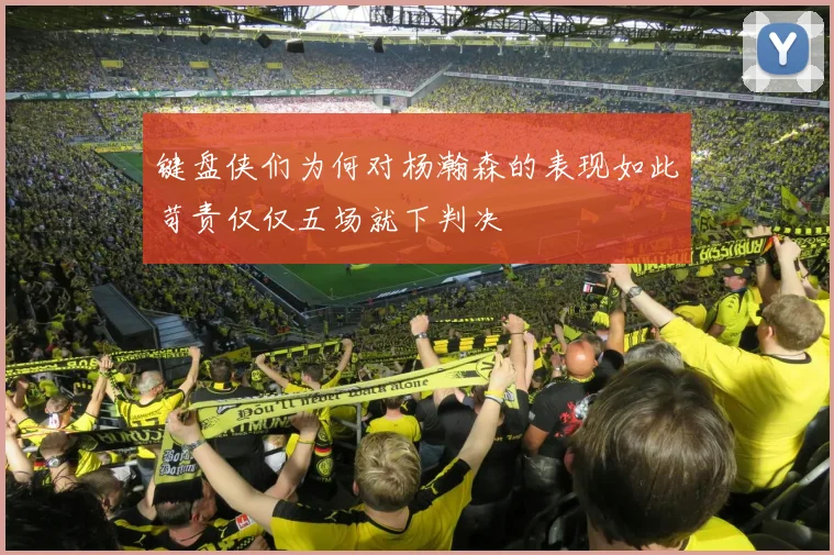 键盘侠们为何对杨瀚森的表现如此苛责仅仅五场就下判决